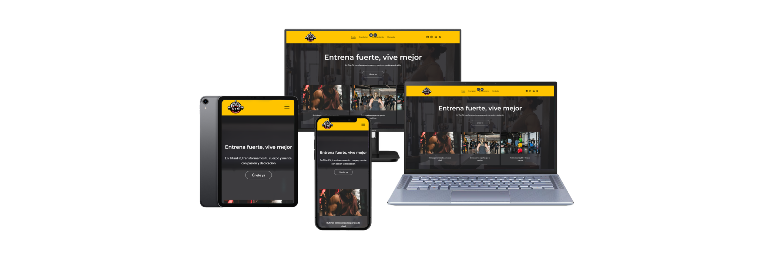 Inicio dispositivos template titan fit