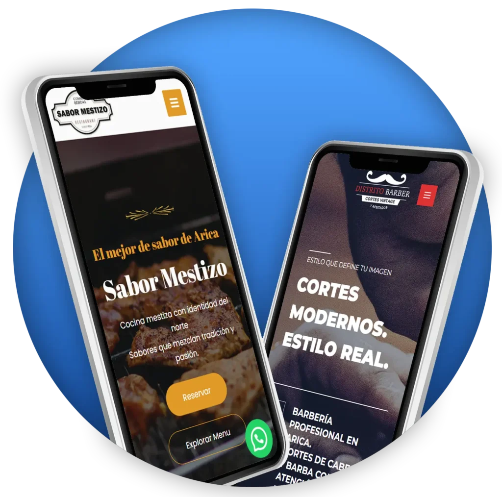 Servicios mockup celulares